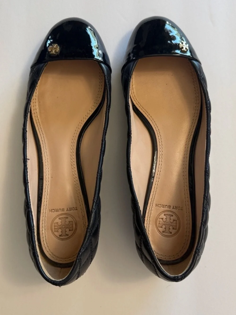 Tory Burch Leila quilted loafer shoes women’s 8.5 black patent